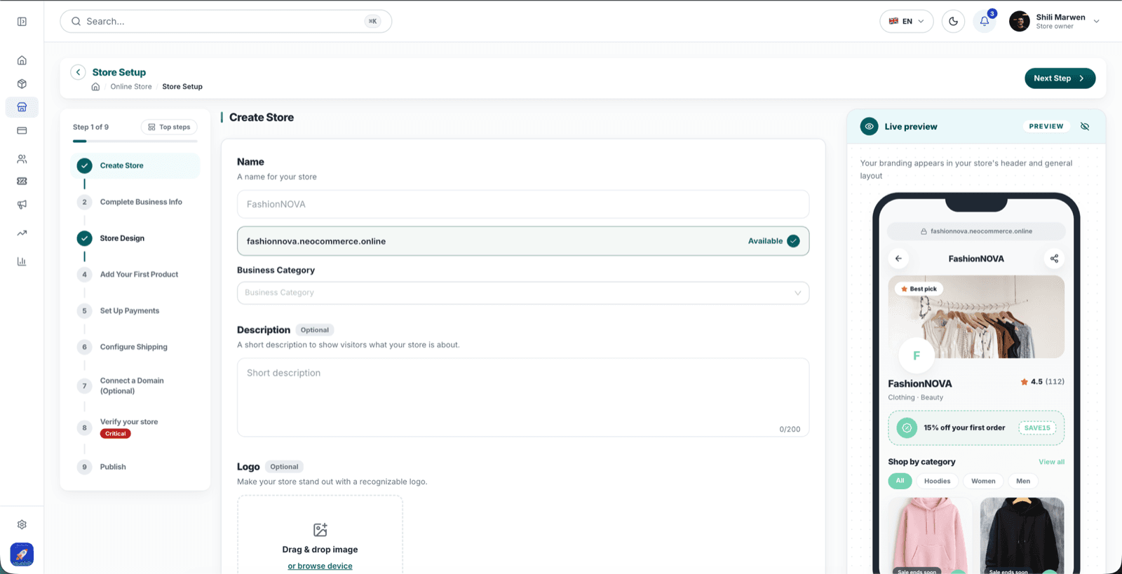 A guided setup, not an empty dashboard